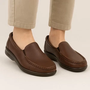 SAS Simplify Damen 8M Braun Leder Halbschuhe Tripad Komfort Hergestellt in den USA - Bild 1 von 9