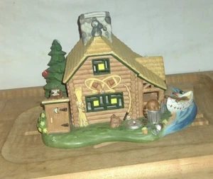 PartyLite Keramik Gone Angelhütte Vintage Kerzenhalter - Bild 1 von 6