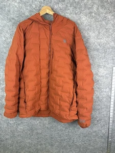 Mountain Hardware Jacket Mens 2XL Puffer Goose Down Lightweight Hooded Orange - Picture 1 of 9