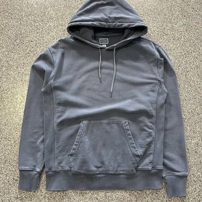 Sudadera con Capucha J Crew Para Hombre S Vintage Polar Pullover Tejido Inverso Azul Lavado Foto 1 de 4