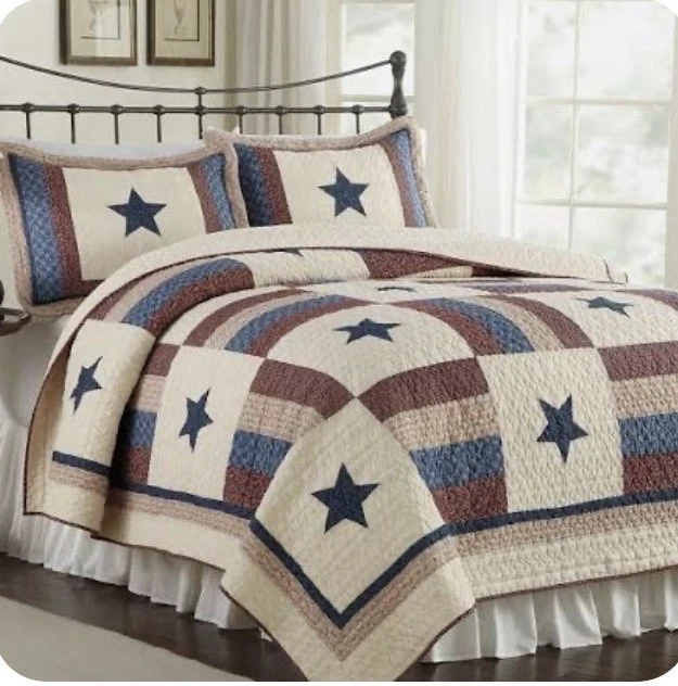 Edredón de retazos Cracker Barrel Roosevelt King piezas NUEVO Foto 1 de 4