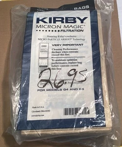 Kirby 197394 Micron Magic Vacuum Cleaner Bag - One 9-pack Fits G4 and G5 - Picture 1 of 2