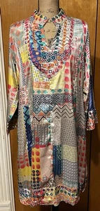 Soft Surroundings Women Tribal Boho Tunic Dress Size Large - Picture 1 of 9
