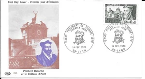 France 1970 FDC Philibert De L'Orme YT 1625 - Picture 1 of 1
