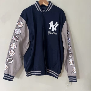 Yankees GIII Genuine Merchandise World Series Jacket 26 Patches Large NWT - Picture 1 of 14