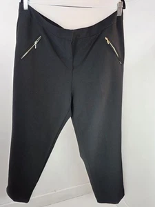Pantalones de vestir Worthington para mujer cortos ajustados negros talla grande 20W - Imagen 1 de 23
