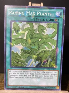 Raging Mad Plants (Shatterfoil) BP03-EN165 Battle Pack 3: Monster League 1st - Picture 1 of 2