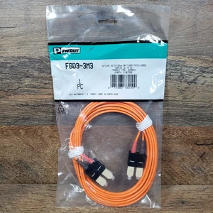 Panduit F6D3-3M3 optisches Sc-Sc Multimode Duplex LWL Patchkabel 62,5/125um NEU - Bild 1 von 9