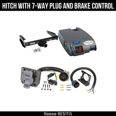 Hitch Tow PKG+ Brake Control For 87-96 Ford F-150 F-250 F-350 1997 Heavy Duty - Image 1 of 4
