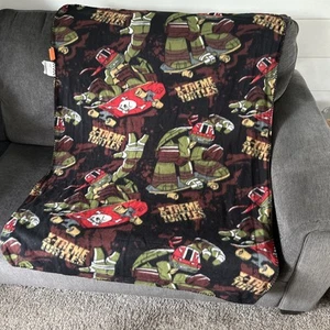 TMNT Teenage Mutant Ninja Turtles Fleece Blanket - Raphael - 48"×39" Nickelodeon - Picture 1 of 7