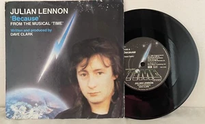Julian Lennon - Because (Time Musical) 7" Vinyl Single 1985 EMI Records EMI 5538 - Picture 1 of 4