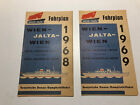Ayhan Mope Austrian 1968 And 1969 Steamboat Timetable Austria