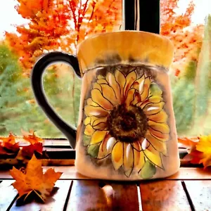Clay Art Tuscan Sunflower Lg Mug Autumn Display 16 oz 4.5" H Replacement - Picture 1 of 9