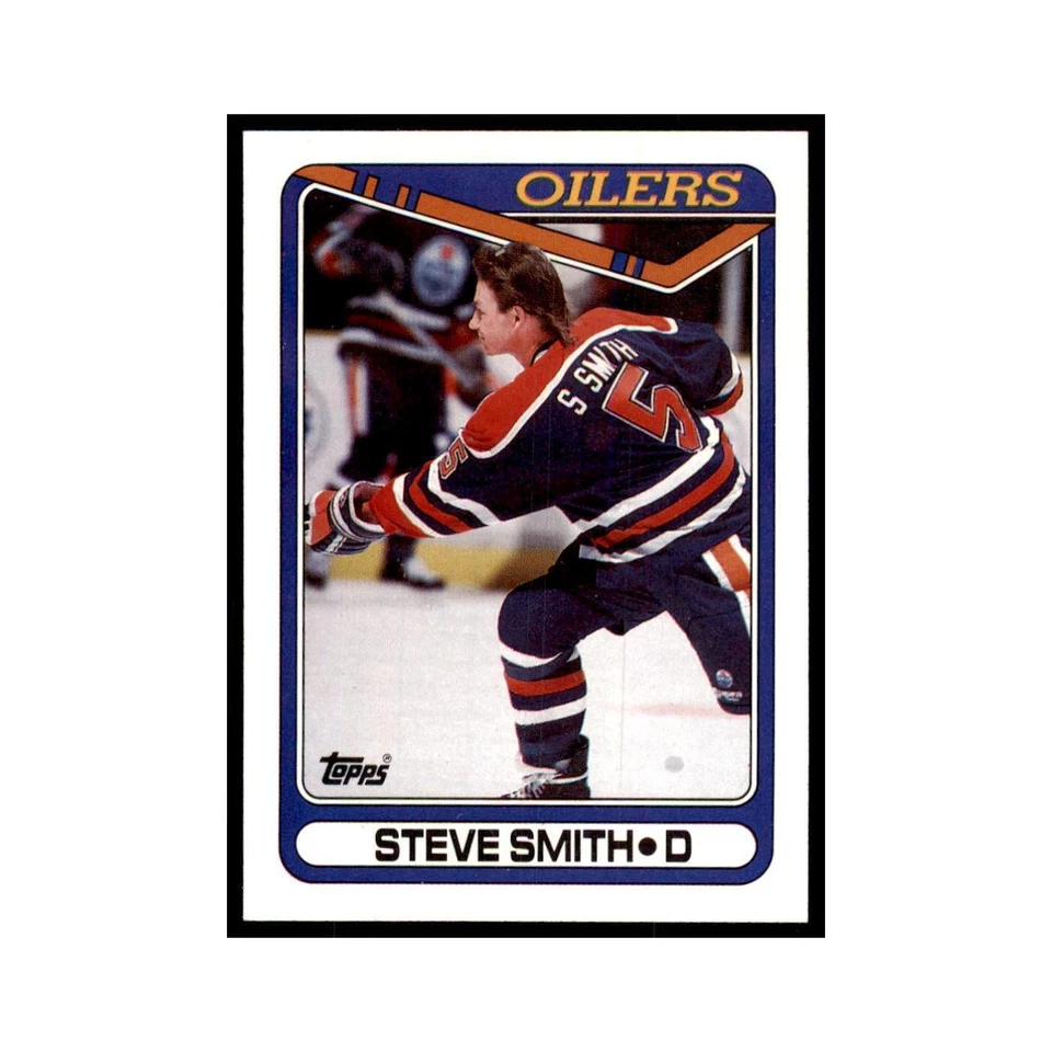 1990 Topps Hockey Card Steve Smith #368 - Image 1 of 3
