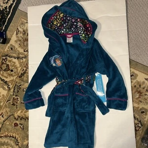 Disney Encanto Girl's Mirabel Plush Fleece Hooded Robe size 5-6 - Picture 1 of 8