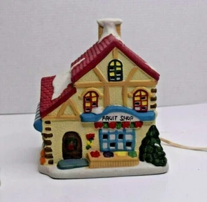 4er Set Weihnachten Miniatur Hütten mit Beleuchtung Sammlerstücke Winter - Bild 1 von 8