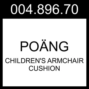 IKEA POÄNG Children's Armchair Cushion Knisa Light Beige 004.896.70 - Picture 1 of 1