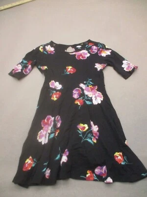 Old Navy Size S (6-7) Girls Floral 100% Cotton Round Neck Short Sleeve Dress 315 - Image 1 of 4