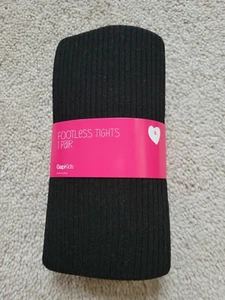 GAP Girls Footless Tights Size S ( 5 - 7 ) Black - Picture 1 of 2