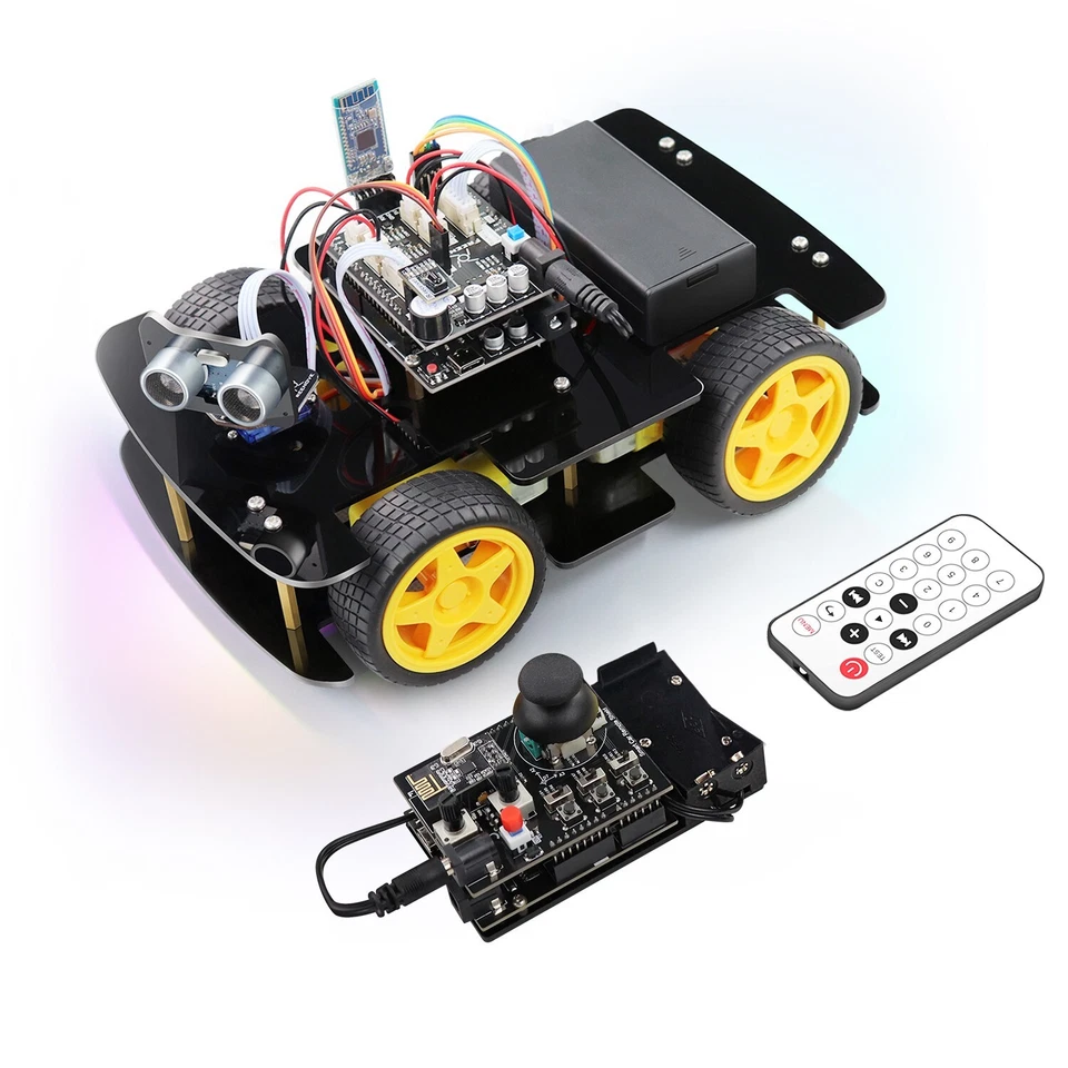 Freenove 4WD Car Kit (Compatible with Arduino IDE) Ultrasonic Servo Remote App - Image 1 of 1