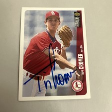1996 Collector's Choice St. Louis Cardinals Card #287 Tripp Cromer Signed Auto