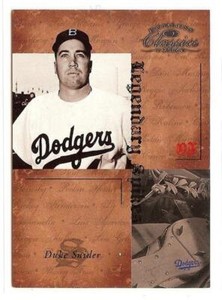 2004 DONRUSS CLASSICS LEGENDARY SPIKES DUKE SNIDER 006/100!!
