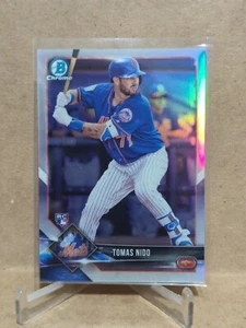 2018 Bowman Chrome Rookie Refractors #007/499 Tomas Nido - Picture 1 of 2