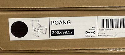 Sillón Ikea POANG SOLO MARCO, negro-marrón 200.698.52 - NUEVO Foto 1 de 2