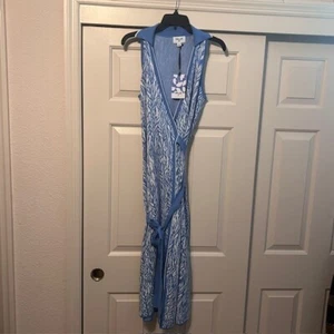 Diane Von Furstenberg - Target Midi Wrap Dress - Medium - Blue - NWT - 2024 - Picture 1 of 4