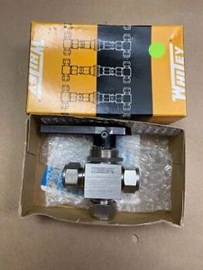 Valve Whitey/Swagelok SS-45 X S12 40 Series 3-Way Ball Valve Stainless Steel - Picture 1 of 5