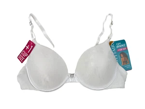 Vanity Fair Women's Ego Boost Push Up Bra 36A NEW White Jacquard - Picture 1 of 4