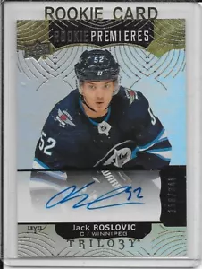 2017-18 Trilogy Jack Roslovic Rookie Premieres Auto # 85 #d/349 - Picture 1 of 2