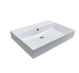 SINK WS Bath Collections 23-5/8” Bathroom Sink Rectangular Ceramic 60.00 WG - Picture 1 of 11