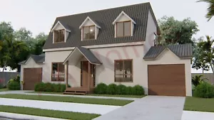 Rosemei Lakeview 3 bedroom + 3 Bathroom + Study 183m² Steel Frame Kit Home. - Picture 1 of 12