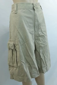 GREAT NORTHWEST beige cargo pocket cotton shorts, size 48 - Picture 1 of 3
