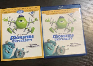 Monsters University 3D (Blu-ray 3D,Blu-ray/DVD, 2013) With Slipcover - Foto 1 di 12