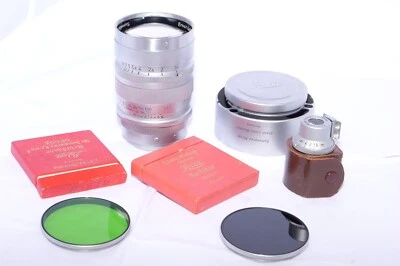 Leica SUMMAREX 8.5cm f1.5 Portrait Lens. Hood. Finder. Caps. Filters. M adapter. - Image 1 of 4