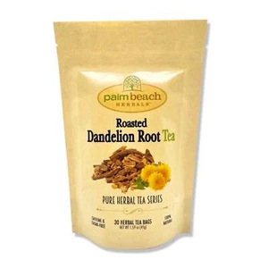 Té de raíz de diente de león tostado de Palm Beach Herbals | 30 quilates, sin cafeína - Imagen 1 de 5