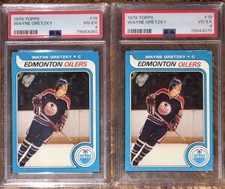 (2) 1979-80 TOPPS WAYNE GRETZKY ROOKIE CARDS PSA GRADED 4 VG-EX EDMONTON OILERS