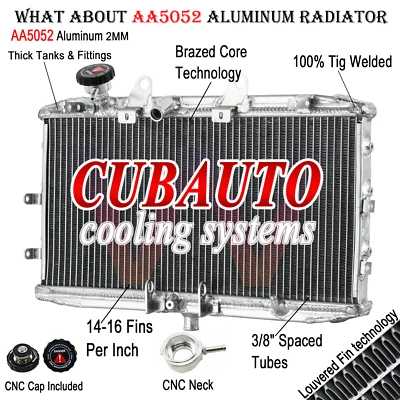 Radiator W/ Grille Guard Cover Fit 2004-2017 12 Triumph Rocket 3 III 2300 2294CC - Image 1 of 4