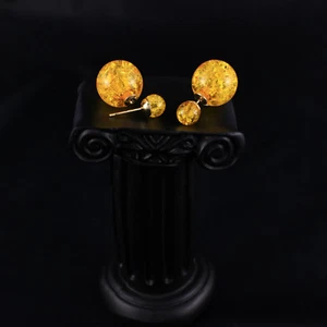 Ohrstecker Doppel Kugel Frauen Damen Silber Gold im Beutel, Geschenk Muttertag ❤ - Bild 1 von 91