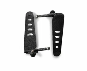 Steinjager Metal Style Foot Peg Kit-Texturized Black, for Wrangler TJ; J0043891 - Picture 1 of 2