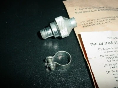 Vintage Lu-Mar Strainer & Shut Off Valve to Fuel / Water to Pump Hose Outboard - Image 1 of 4