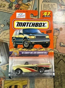 Matchbox 57' Chevy Bel Air Convertable # 47/100 Drop Tops Mattel Wheels 1998 - Picture 1 of 6