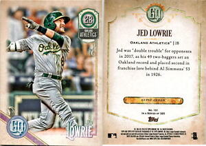 Jed Lowrie 2018 Topps Gypsy Queen Baseball Card 101  Oakland Athletics