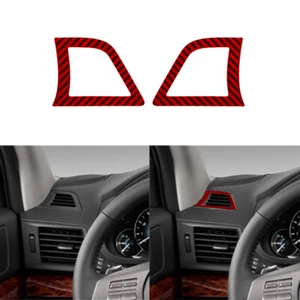 Cubierta de ventilación de desempañador de tablero de fibra de carbono roja para Subaru Legacy Outback 2010-14 - Imagen 1 de 14
