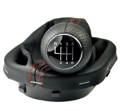 Bolsa de cambio manguito de cambio ROJO palanca de cambios 6 velocidades para VW Touran + Caddy 2K III 3 - Imagen 1 de 4