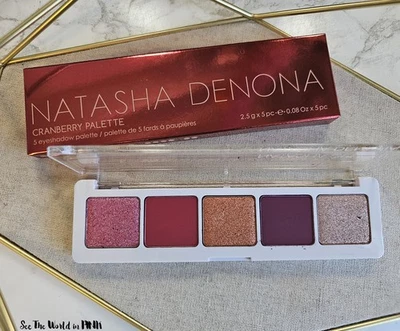 Natasha Denona Cranberry Eyeshadow Palette 5 Shades Limited Edition 2019 NIB - Image 1 of 4