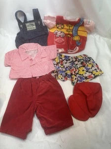 Vtg Cabbage Patch Kids Clothes Lot 6 Piece Overalls, Fireman, Cap, Etc 1983-84 - Picture 1 of 10