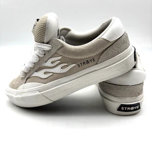 STRAYE Logan Puff Cream Suede White Flame Fat Laces Skate Sneakers US M4 W5.5 - Bild 1 von 17